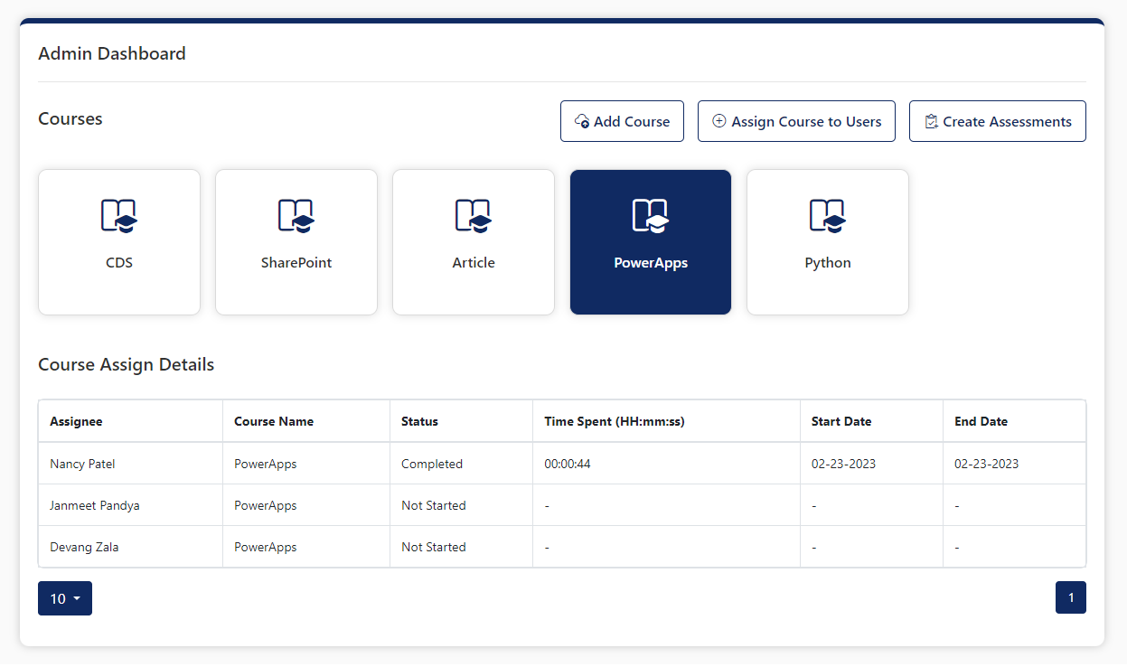 Learning management system(LMS)